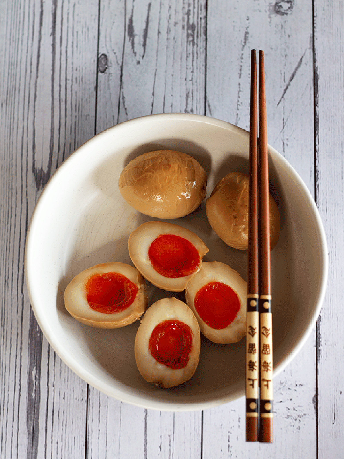 Ajitama or Nitamago (Soy Marinated Japanese Ramen Eggs) Knife and Soul