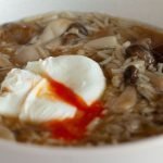 wild rice and mushroom soup up close