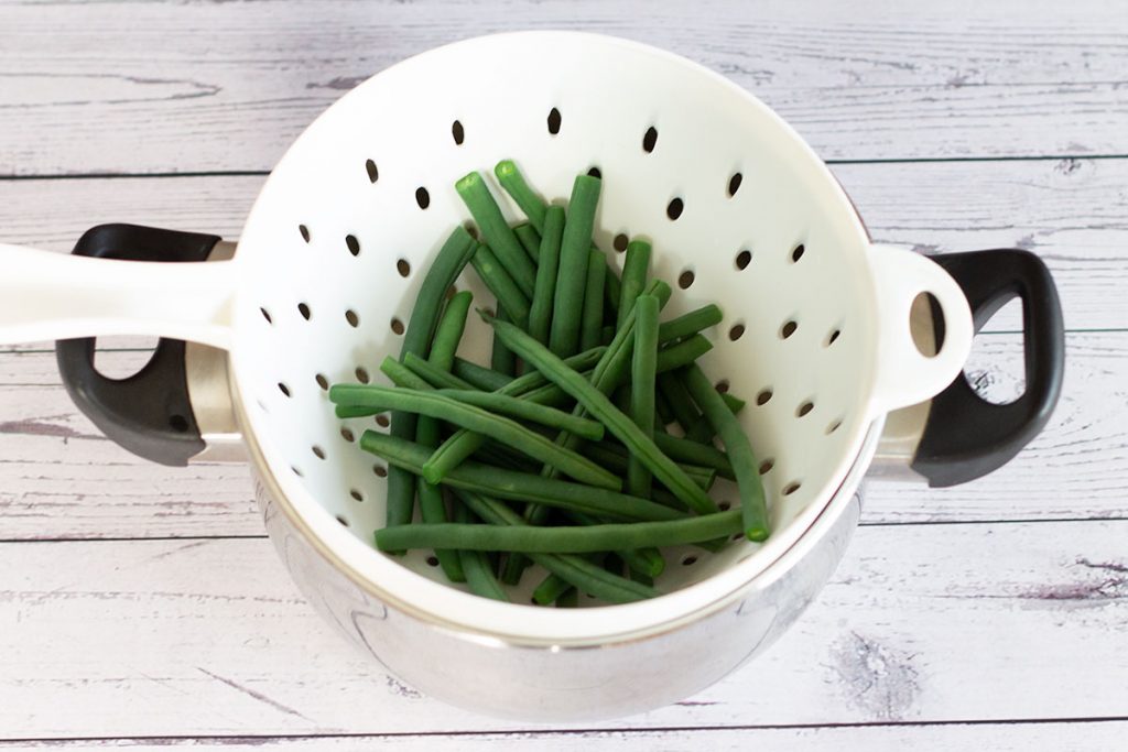 par-boiled green beans