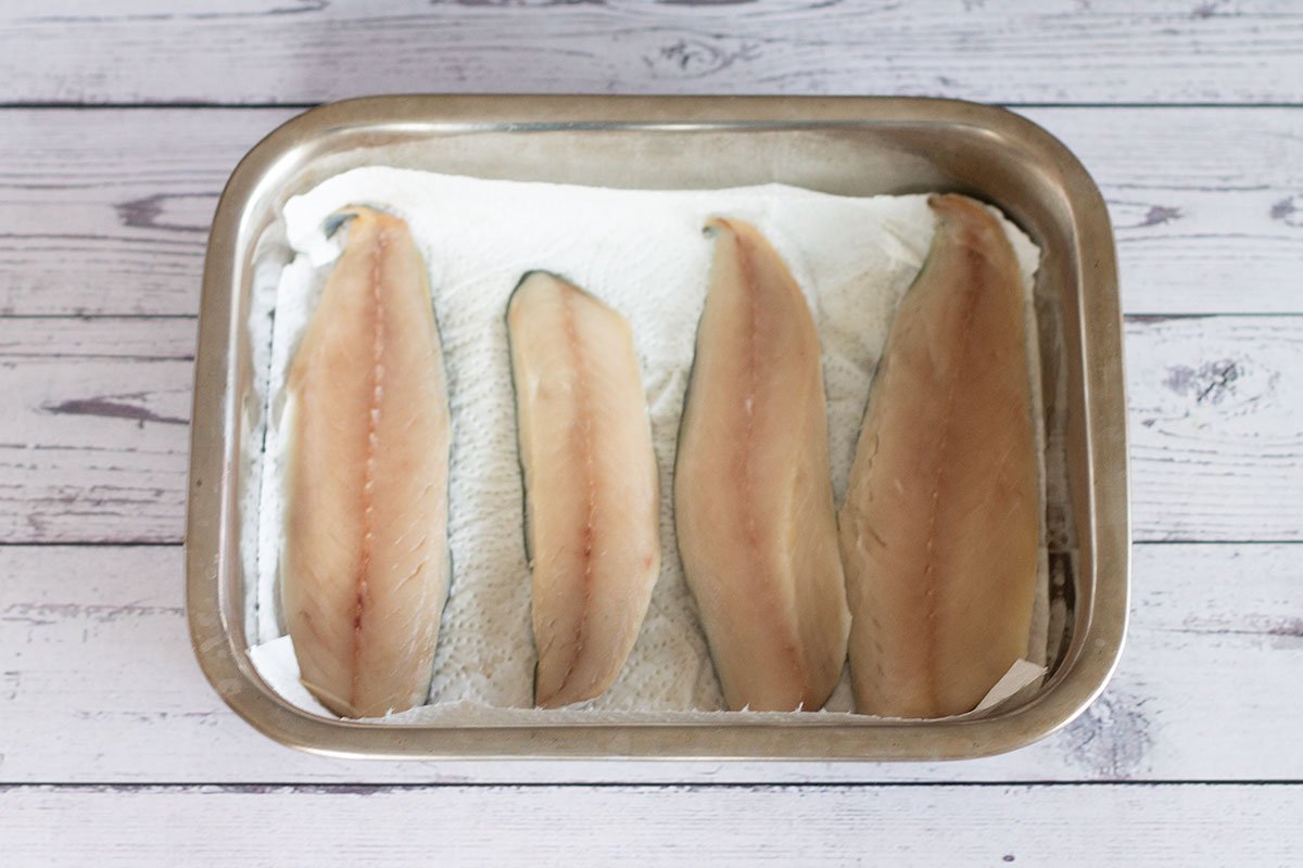mackerel fillets prep