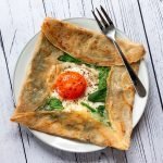 french buckwheat crepe on a plate
