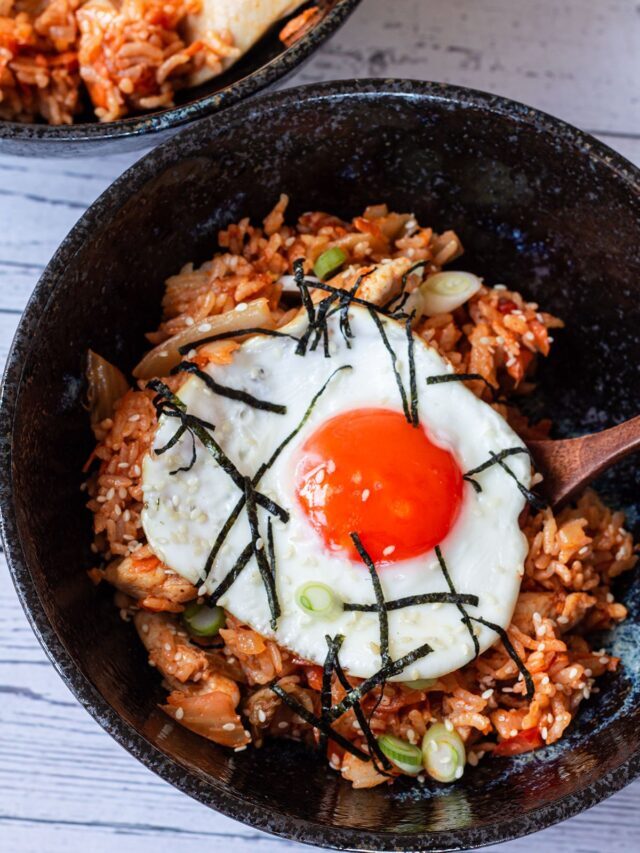 Chicken Fried Rice With Kimchi