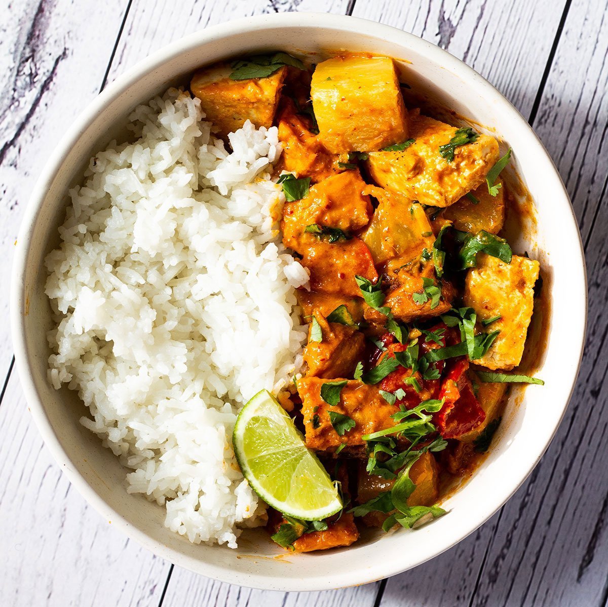Sweet Potato and Tofu Thai Red Curry - Knife and Soul