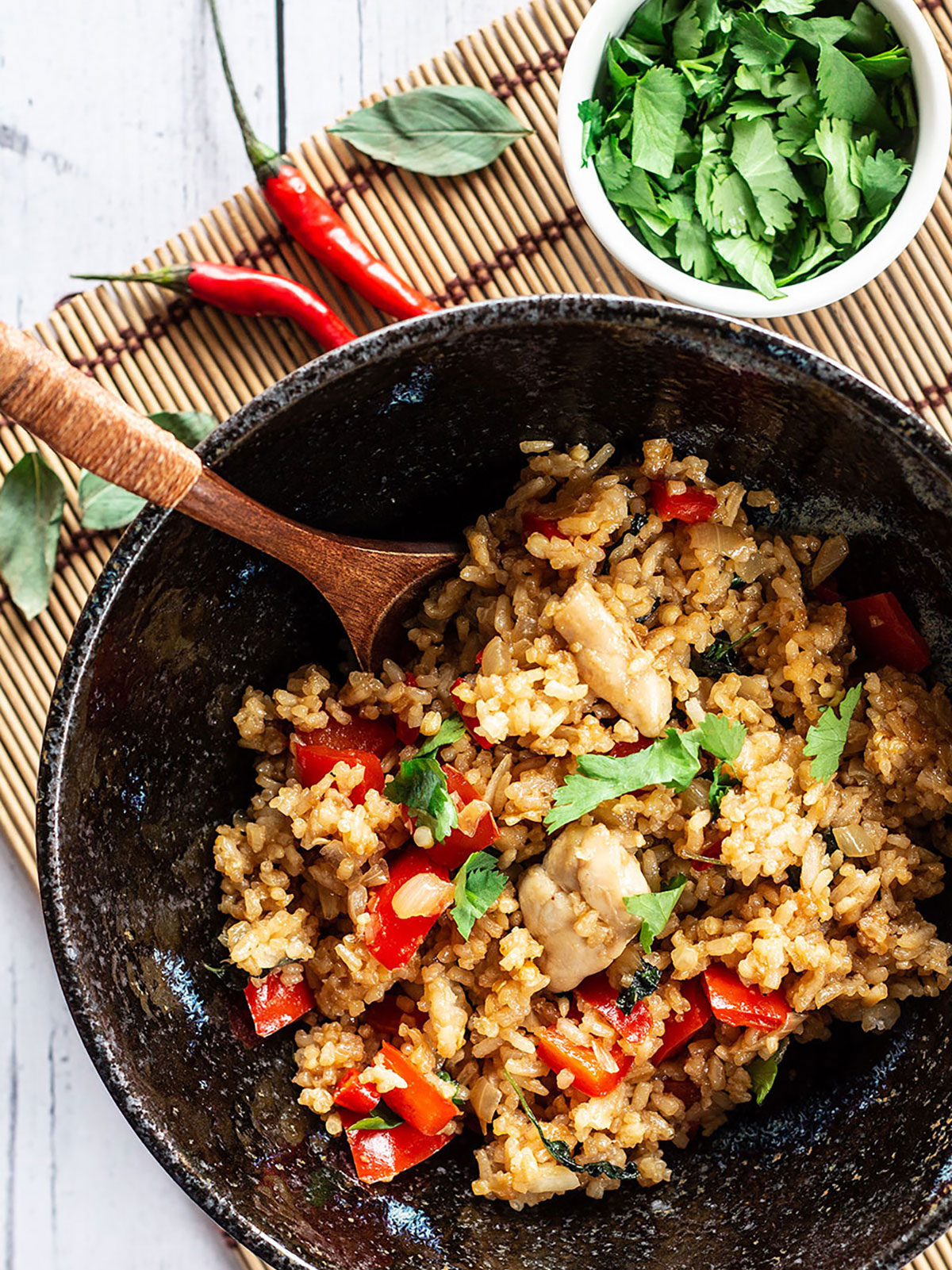 Thai Basil Chicken Fried Rice