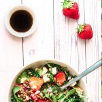 A serving of Strawberry and Rocket Salad