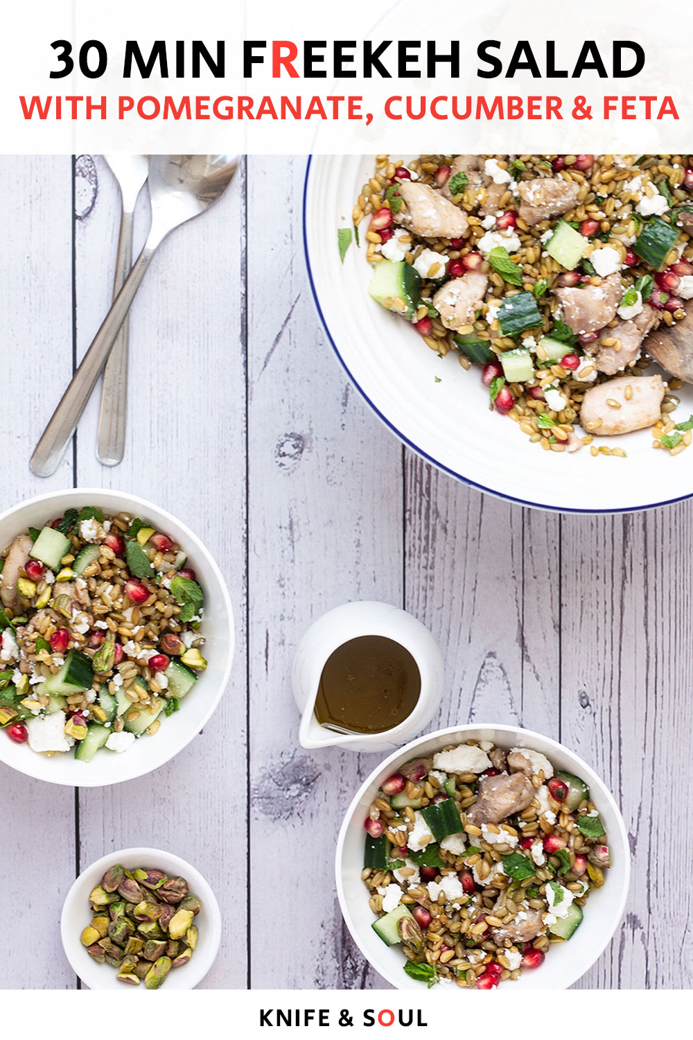 Chicken Freekeh Salad - Knife and Soul