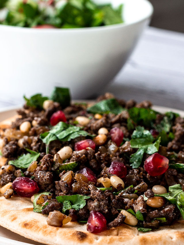 Middle Eastern Style Lamb Flatbreads