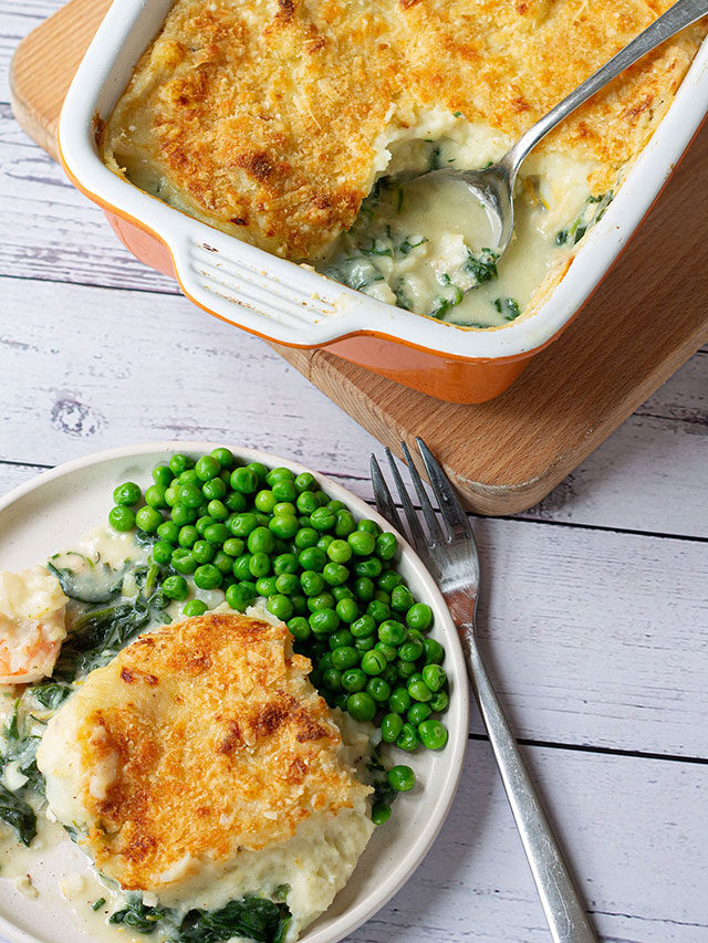 Fish Pie With Spinach
