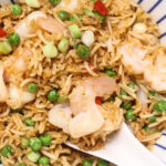 Quick Egg Fried Rice with Prawns