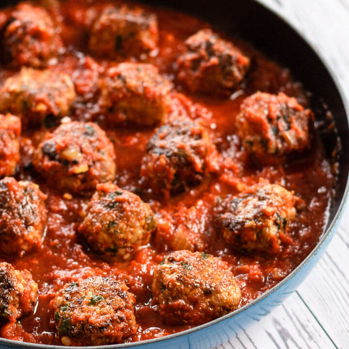 Skillet Turkey Meatballs (Super Moist) - Knife and Soul