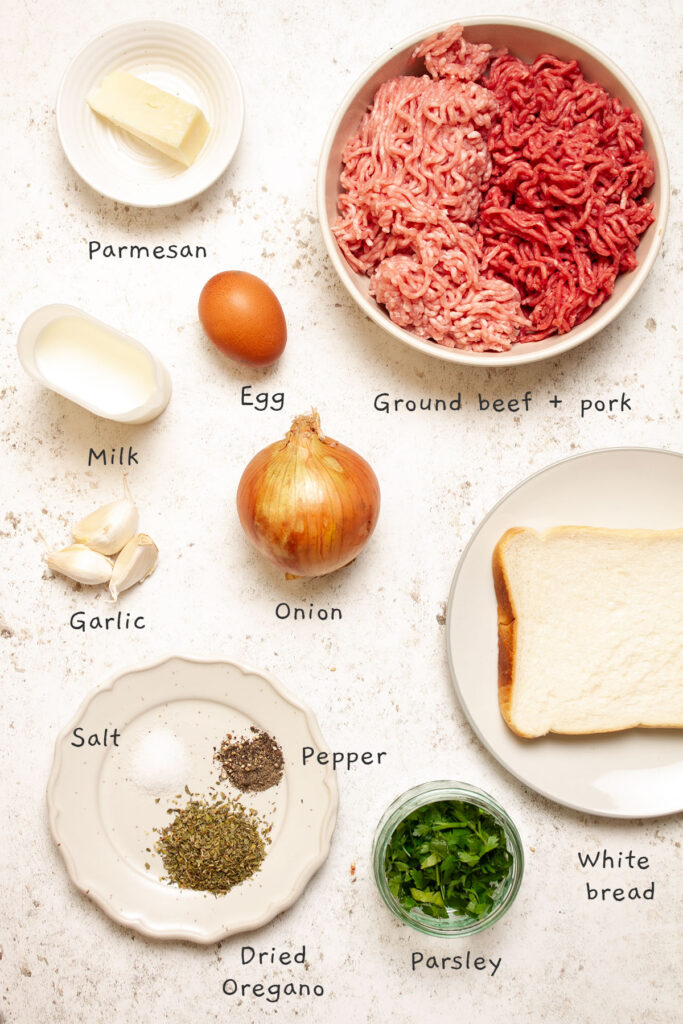 Italian Meatballs ingredients