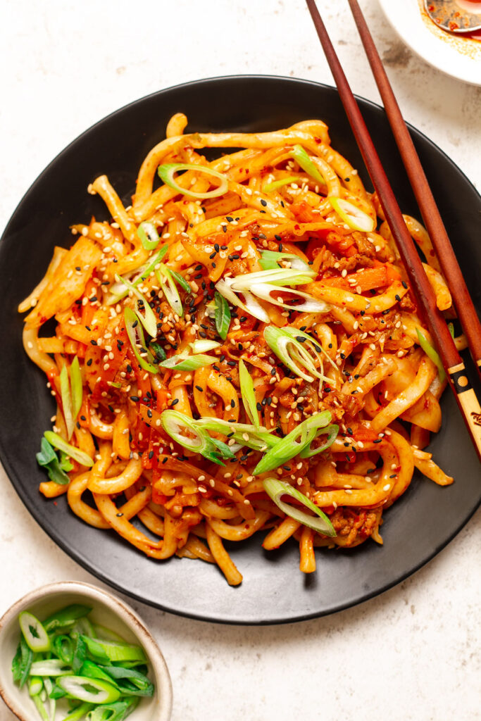 A serving of Spicy Korean Noodles