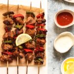Lamb Kebabs served with flatbread
