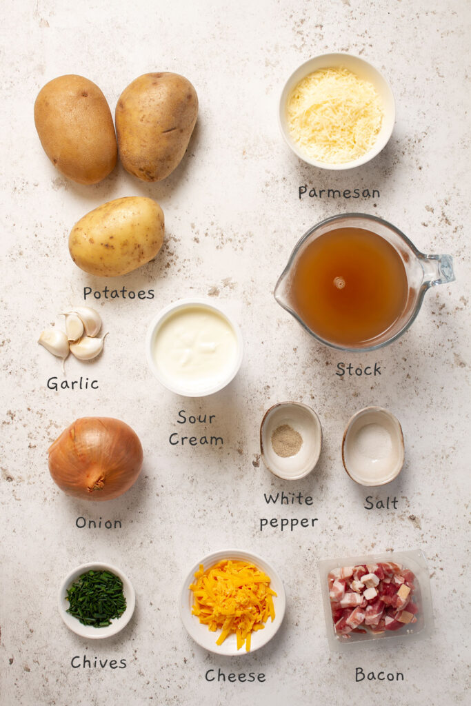 Potato Soup Recipe ingredients