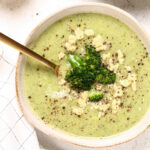 A bowl of Broccoli and Stilton soup
