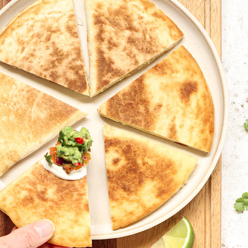 Grilled Cheese Quesadilla (Tortilla) - Knife and Soul