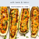 Easy Stuffed Courgettes with lamb mince