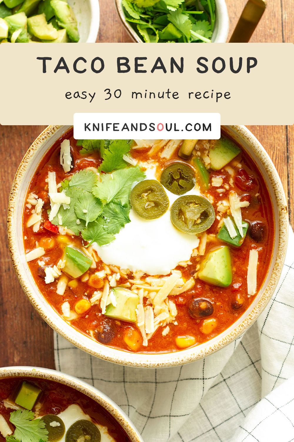 Mexican Bean Soup (Chilli Bean Soup) - Knife and Soul