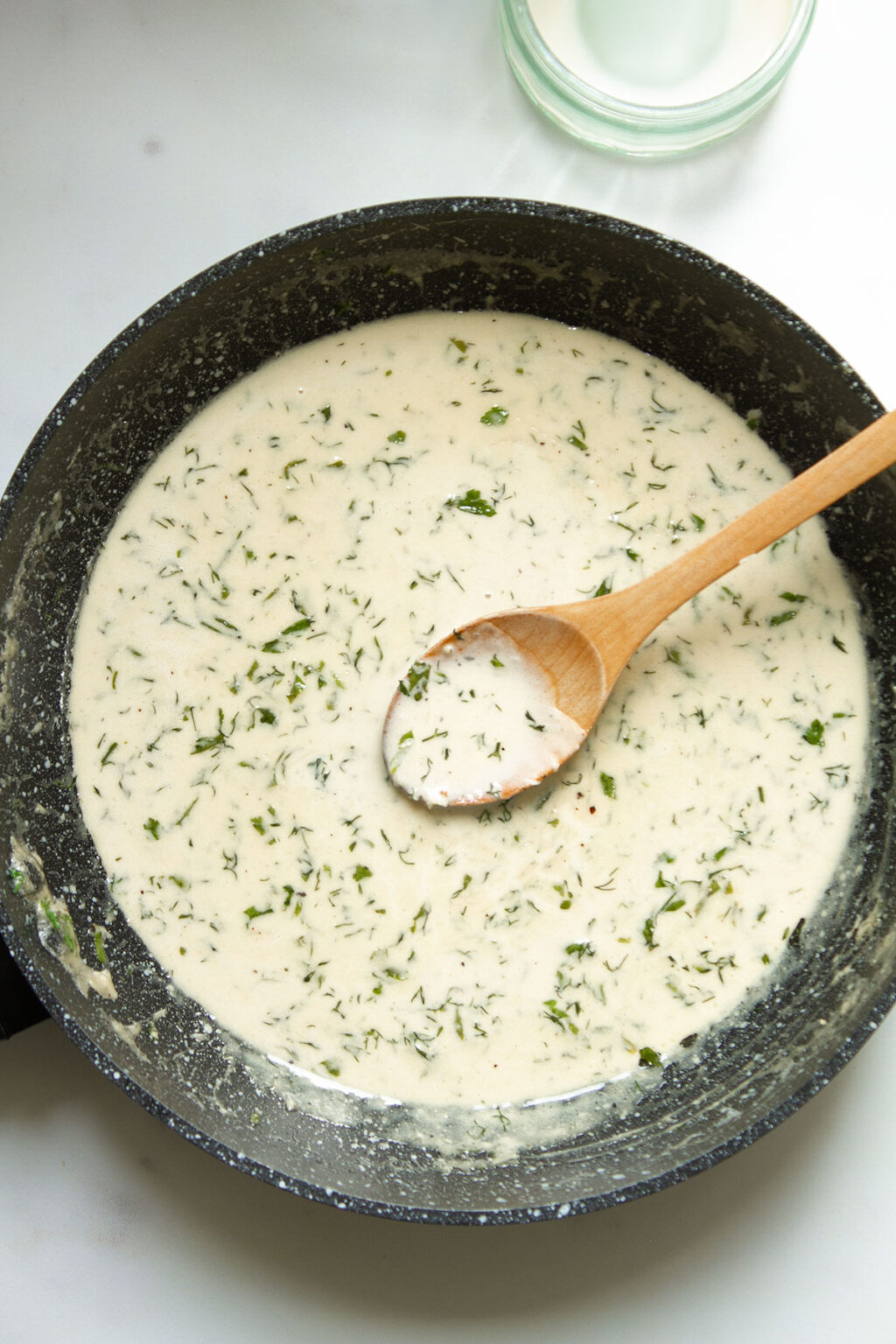 Creamy White Wine Pasta Sauce With Butter and Garlic Knife and Soul