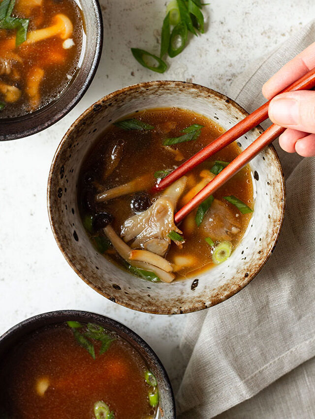 Miso Soup with Mushrooms